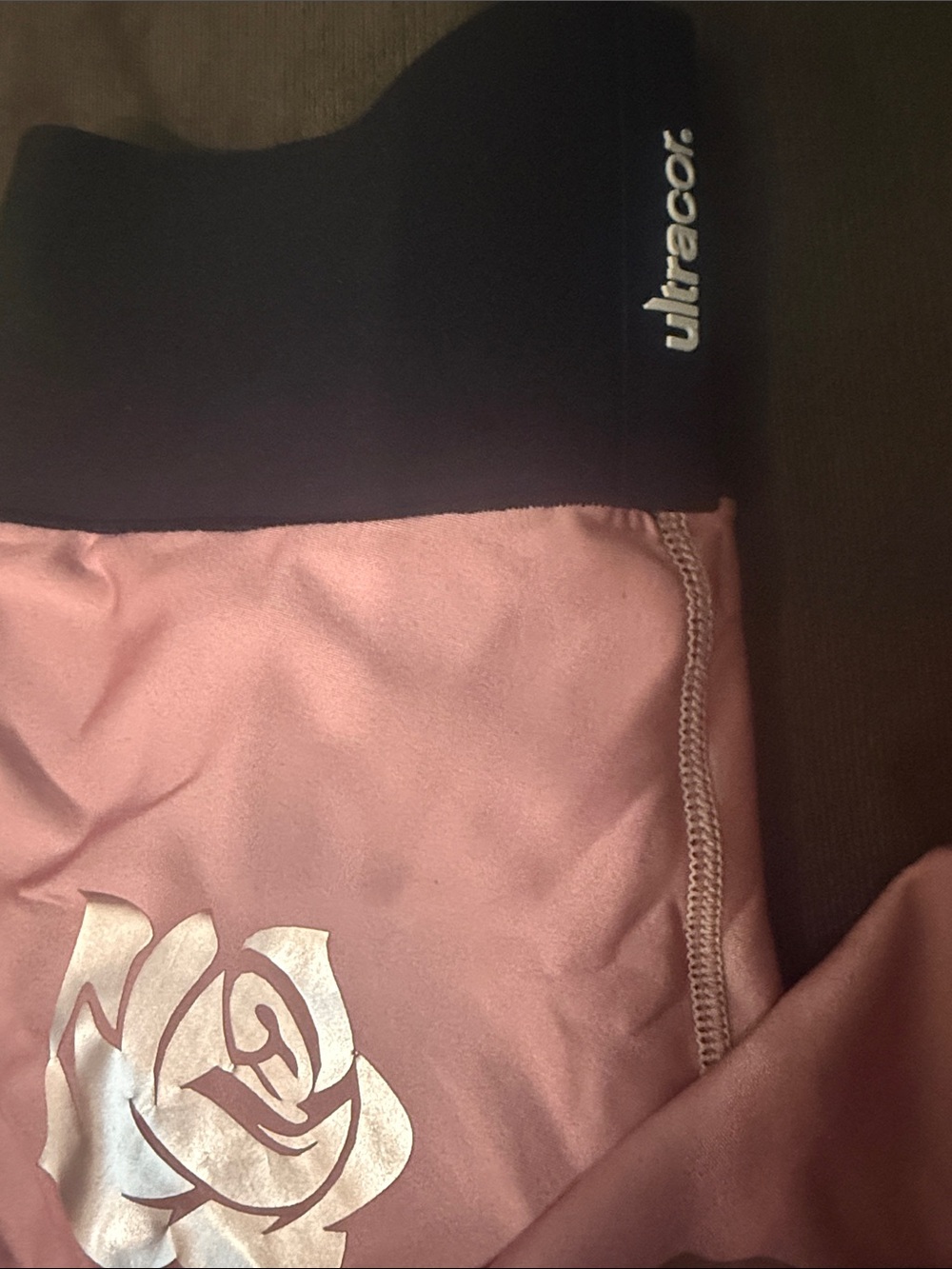 Ultracor Dusty Pink and Black Performance Leggings